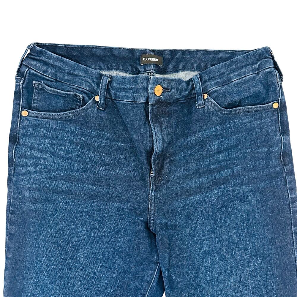 Express Dark Blue Skinny Jeans - Picture 5 of 7